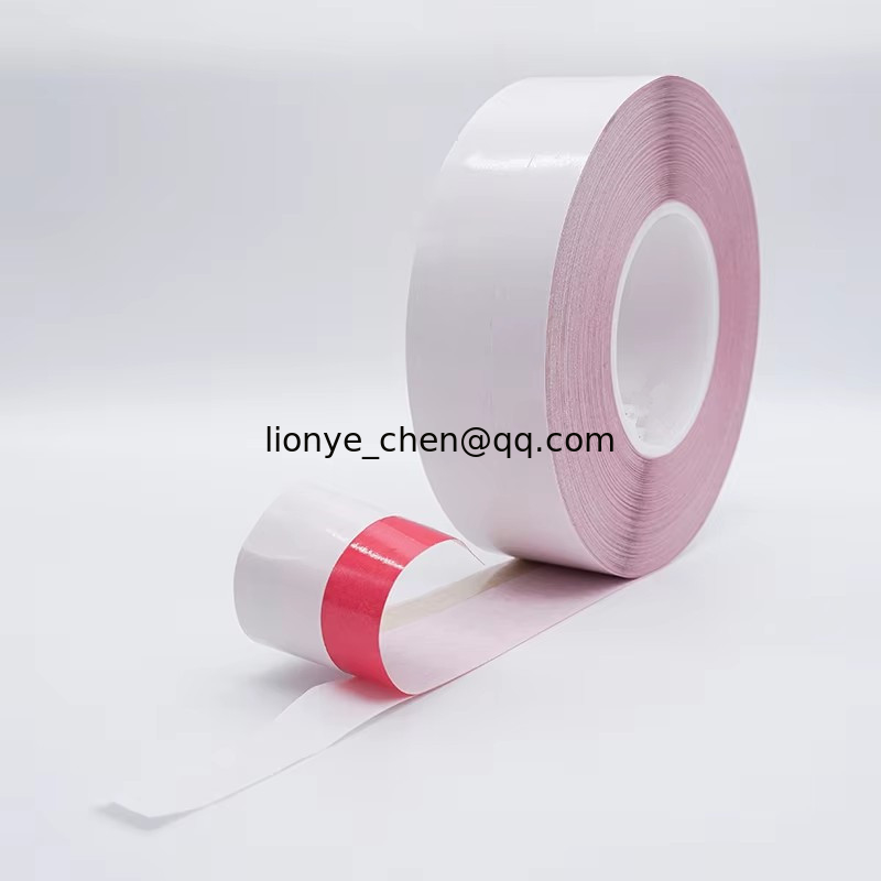 Paper Industry Single Side Adhensive Tape, Pink Water Soluble Splicing Tape for Coating, Printing, Film