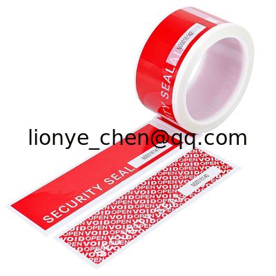 Tamper Proof Pre Cut Transfer Tamper Evident Security Tape