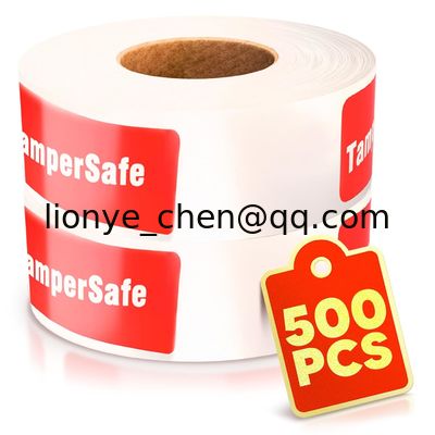 Strong Adhesive for Tamper Detection and Package Protection Tamper Proof Stickers Security Tape