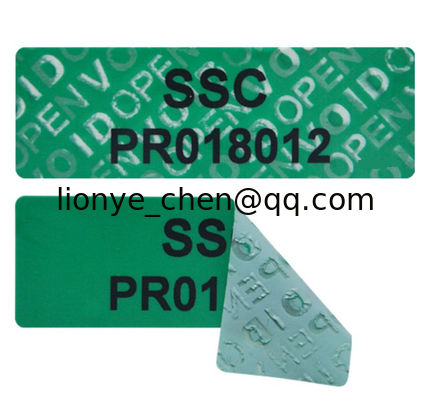 For Evidence Box, Envelope, Transfer Resistant Void Tamper Evident Security Tape